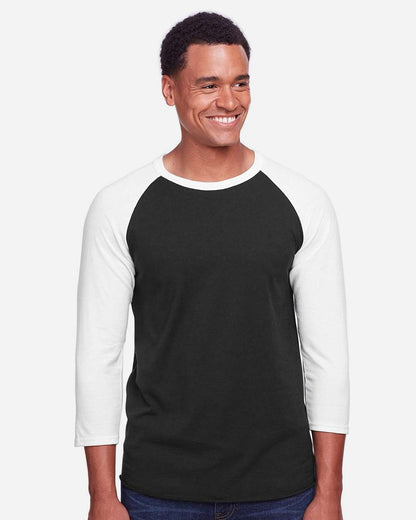 Premium Blend Ringspun Three-Quarter Sleeve Raglan Baseball T-Shirt