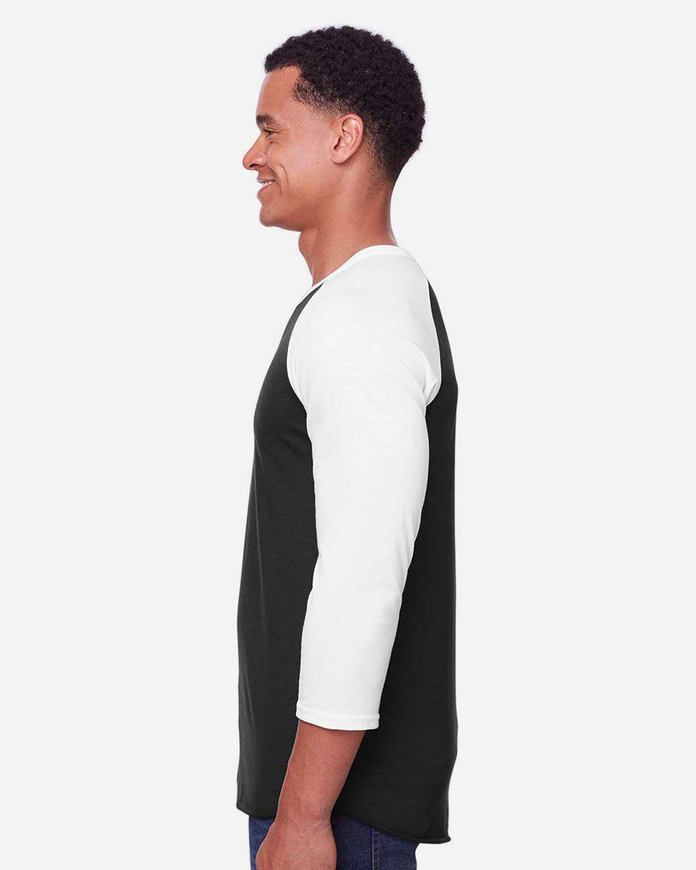 Premium Blend Ringspun Three-Quarter Sleeve Raglan Baseball T-Shirt