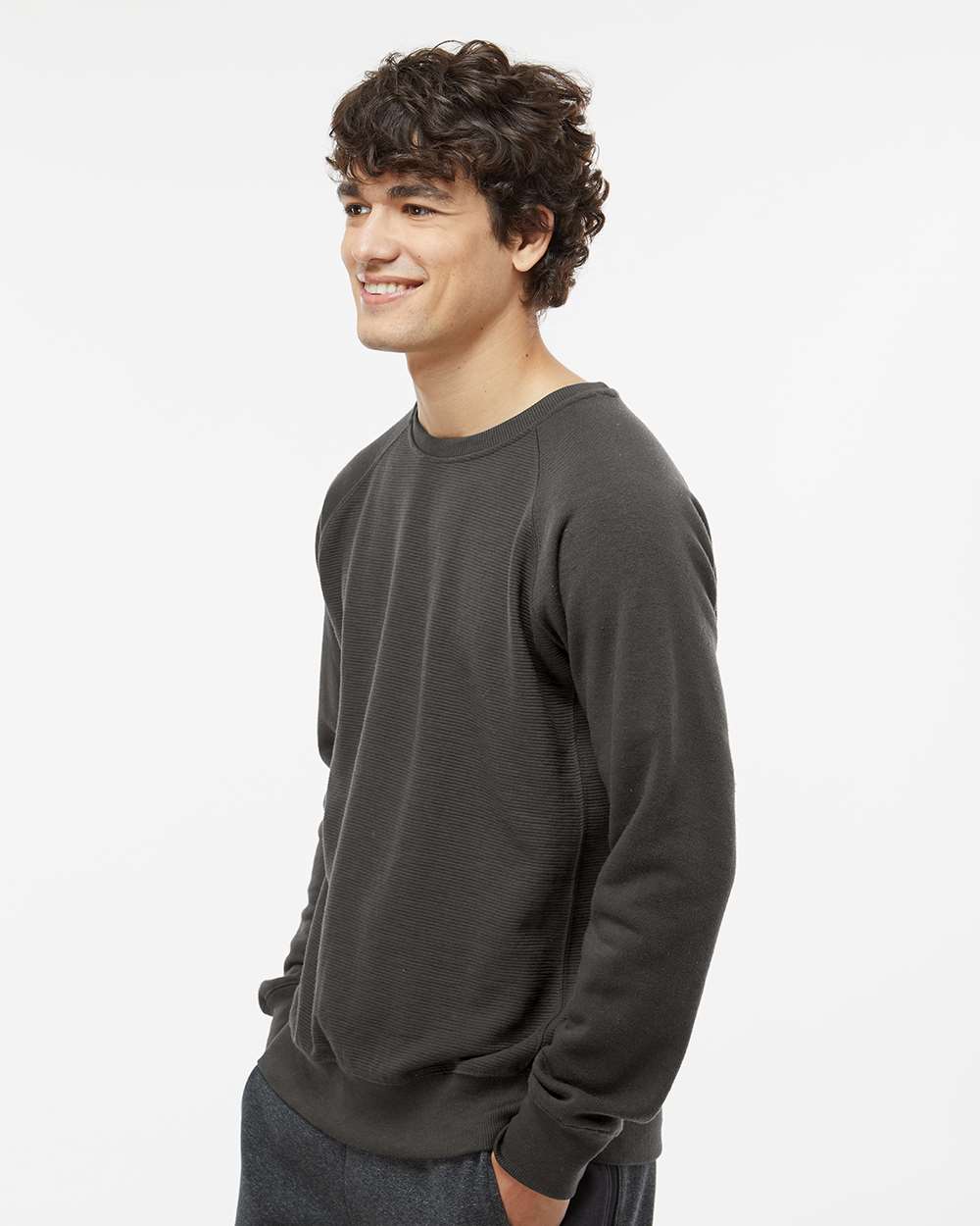 Men's Ripple Fleece Raglan Crewneck Sweatshirt