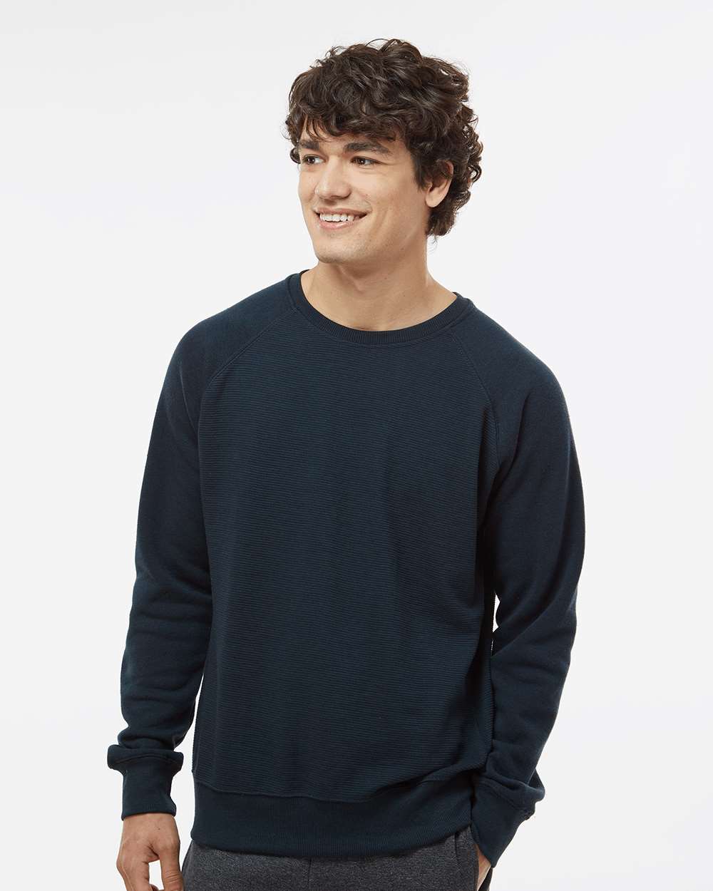 Men's Ripple Fleece Raglan Crewneck Sweatshirt