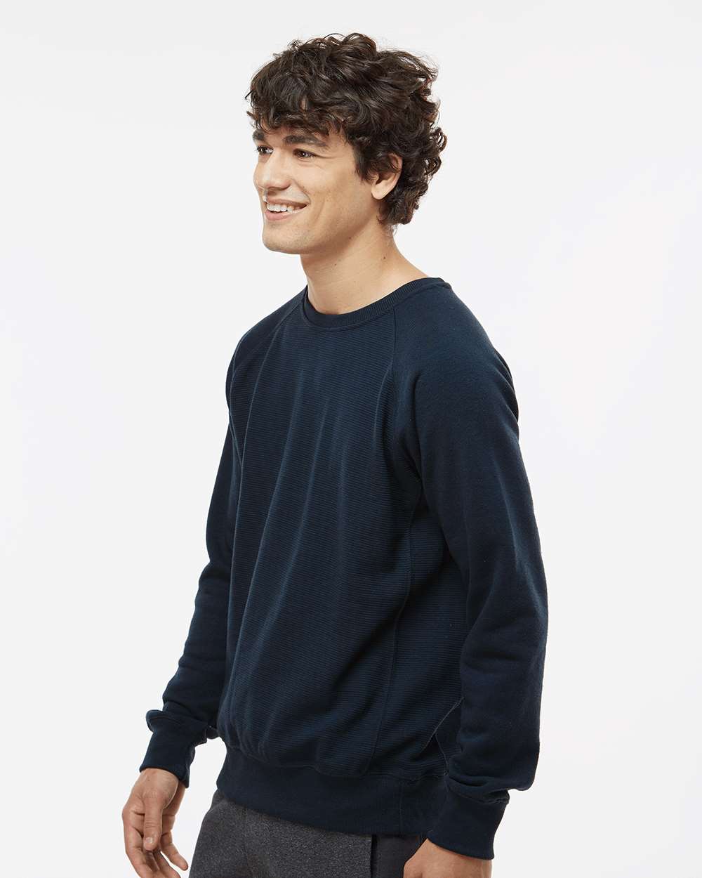 Men's Ripple Fleece Raglan Crewneck Sweatshirt