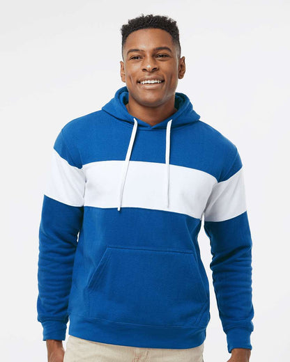 Men's Varsity Fleece Colorblocked Hooded Sweatshirt