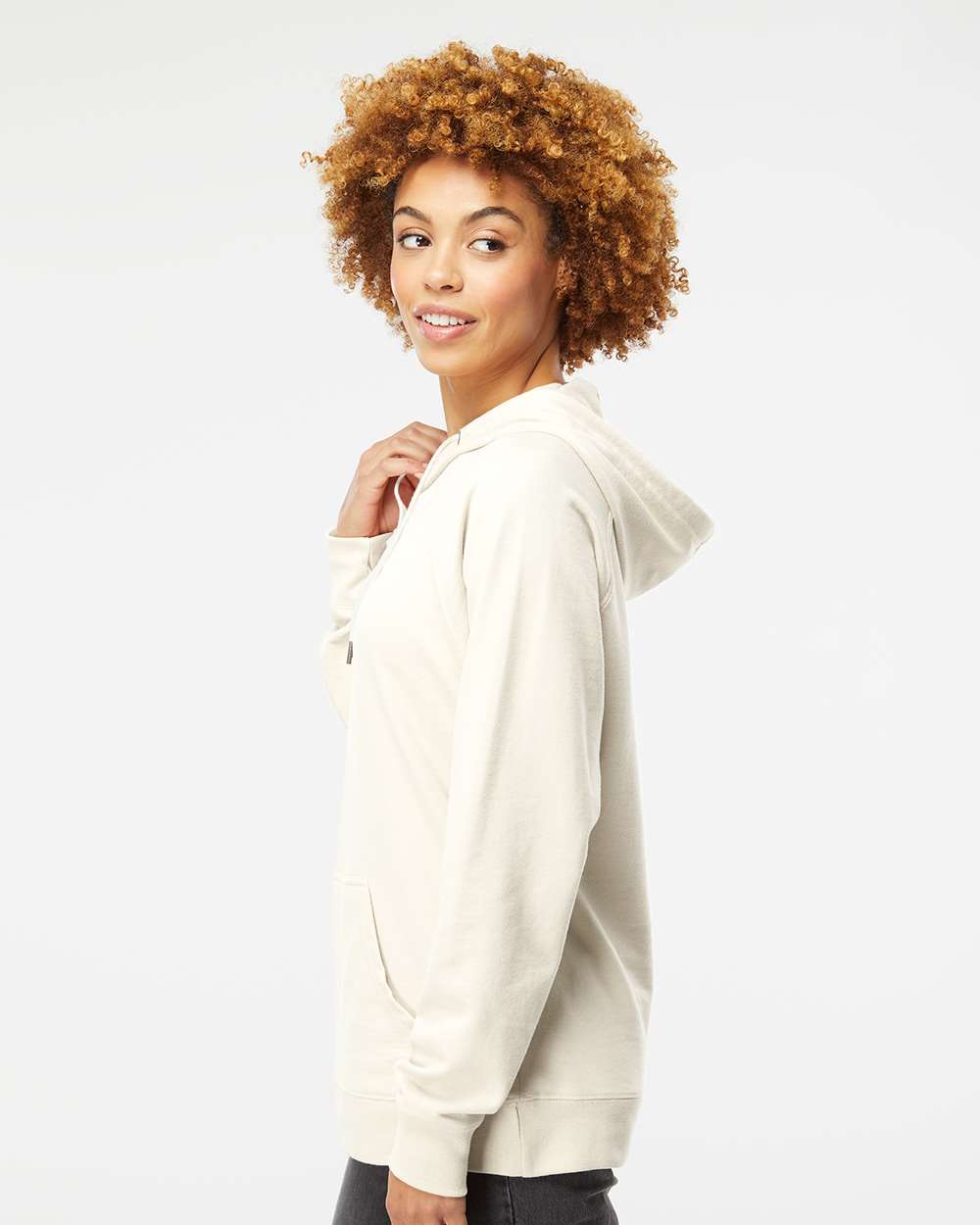 Unisex Icon Lightweight Loopback Terry Hooded Sweatshirt