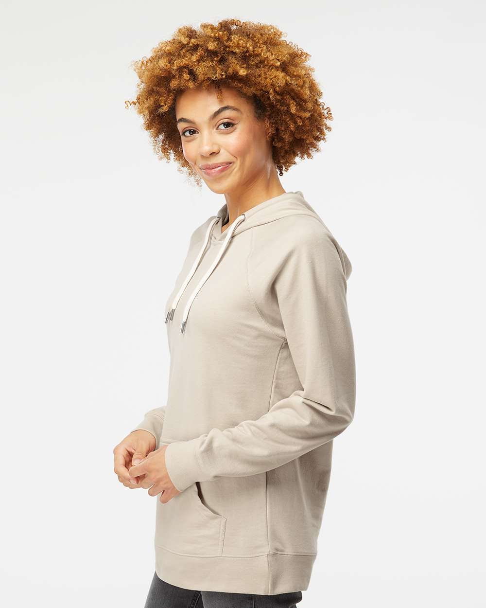 Unisex Icon Lightweight Loopback Terry Hooded Sweatshirt