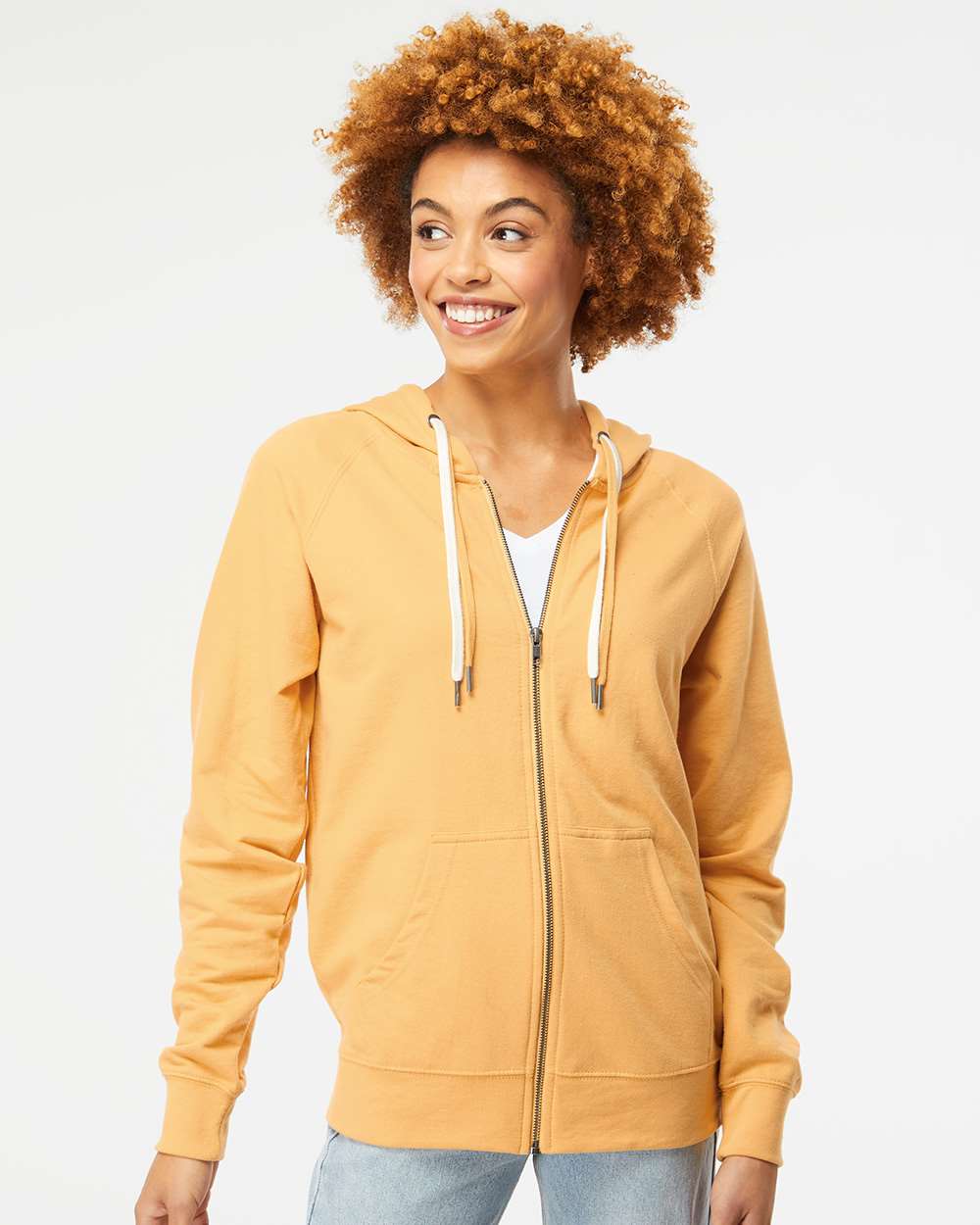 Unisex Icon Lightweight Loopback Terry Full-Zip Hooded Sweatshirt
