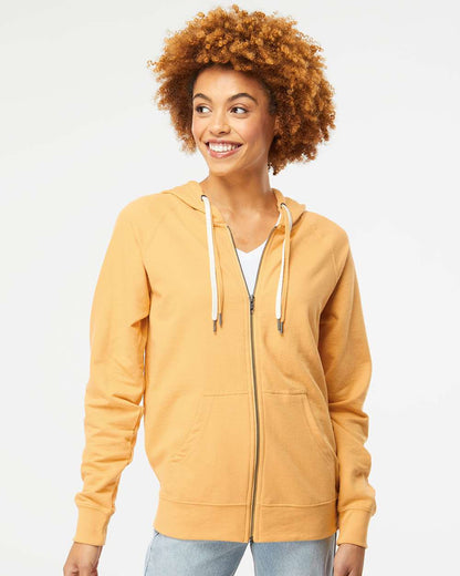 Unisex Icon Lightweight Loopback Terry Full-Zip Hooded Sweatshirt