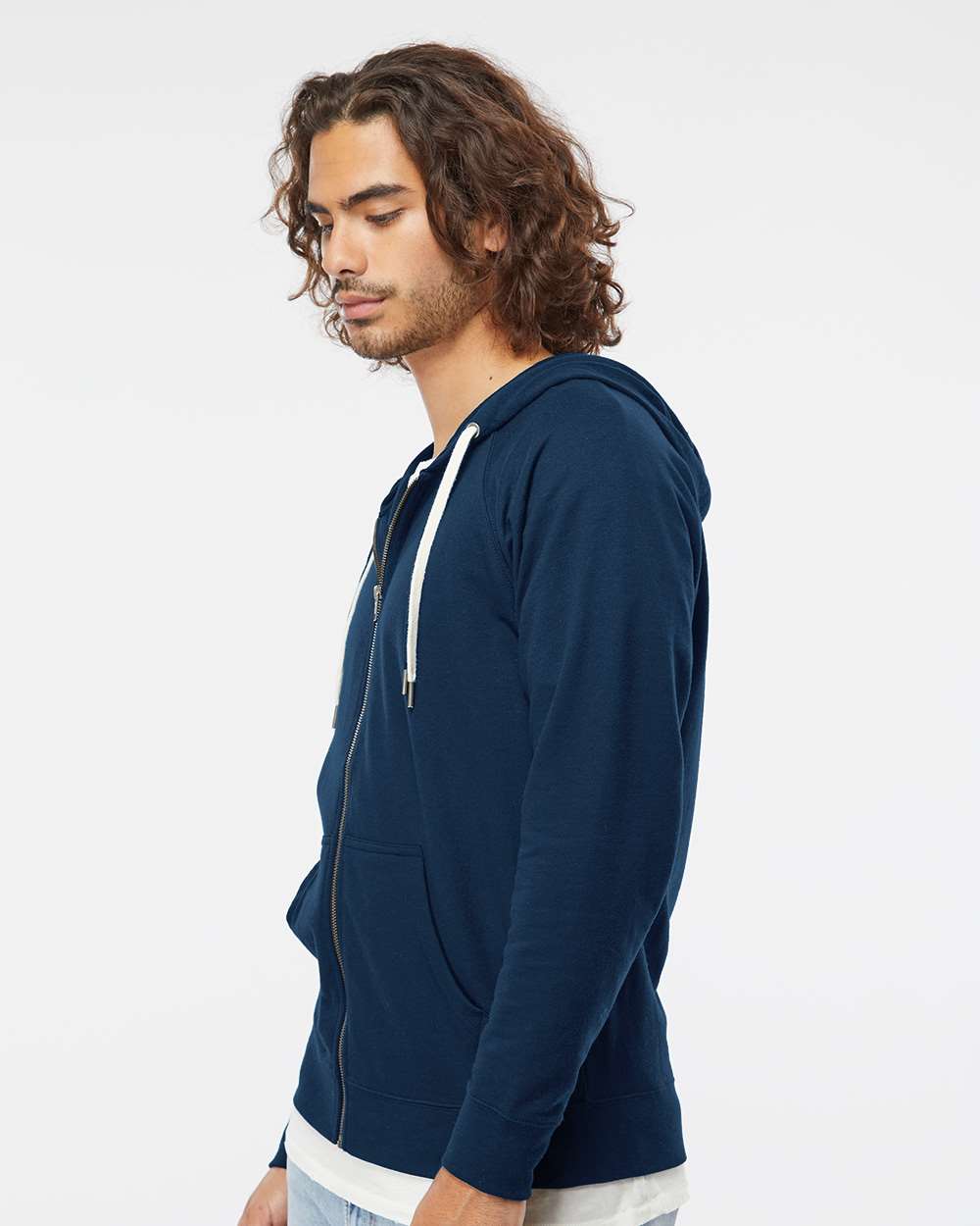 Unisex Icon Lightweight Loopback Terry Full-Zip Hooded Sweatshirt