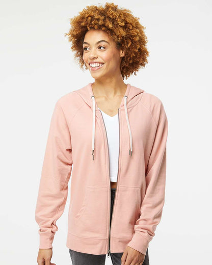 Unisex Icon Lightweight Loopback Terry Full-Zip Hooded Sweatshirt