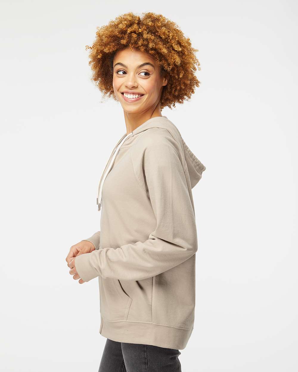 Unisex Icon Lightweight Loopback Terry Full-Zip Hooded Sweatshirt