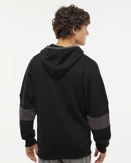Men's Sport Lace Colorblocked Fleece Hooded Sweatshirt