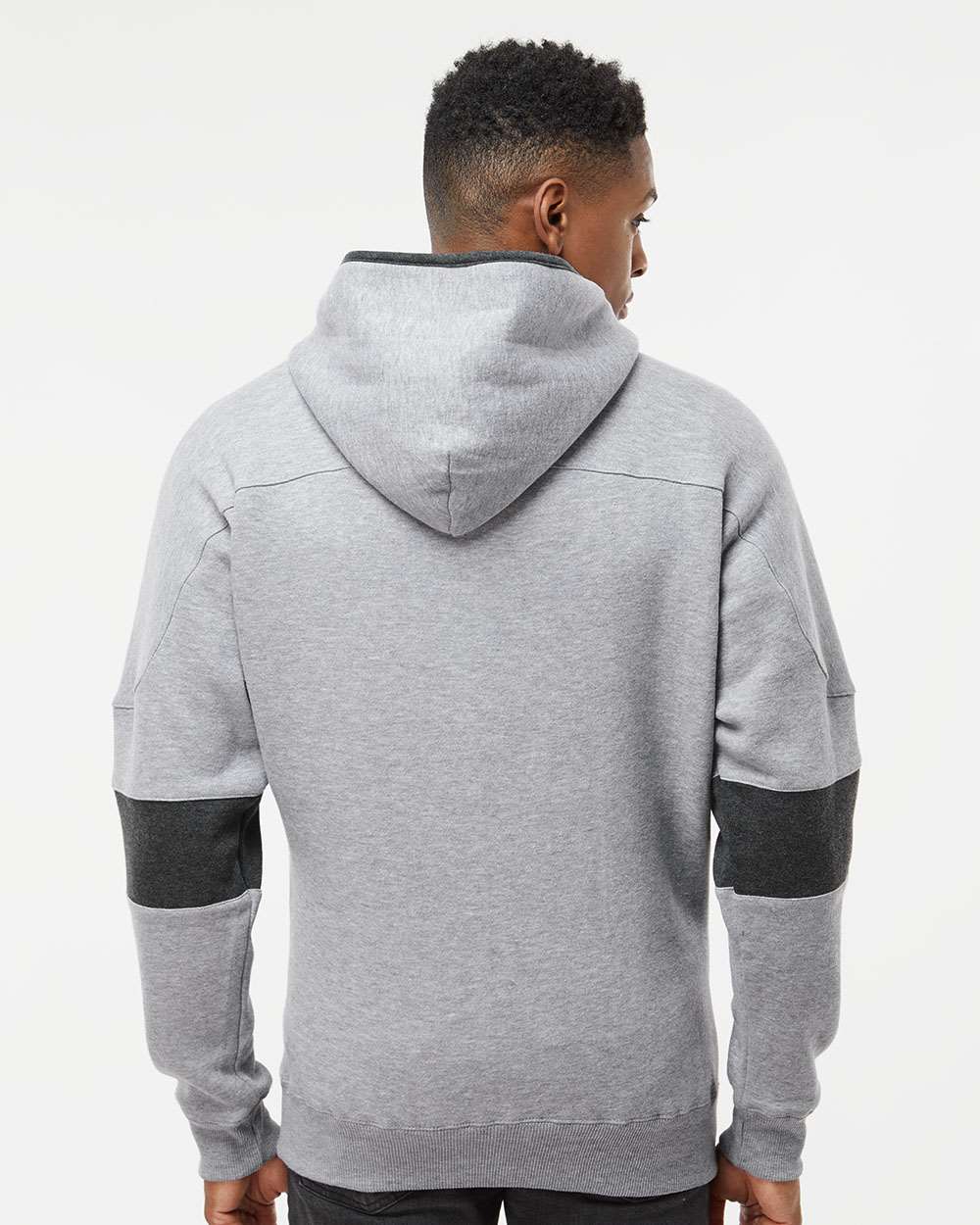 Men's Sport Lace Colorblocked Fleece Hooded Sweatshirt