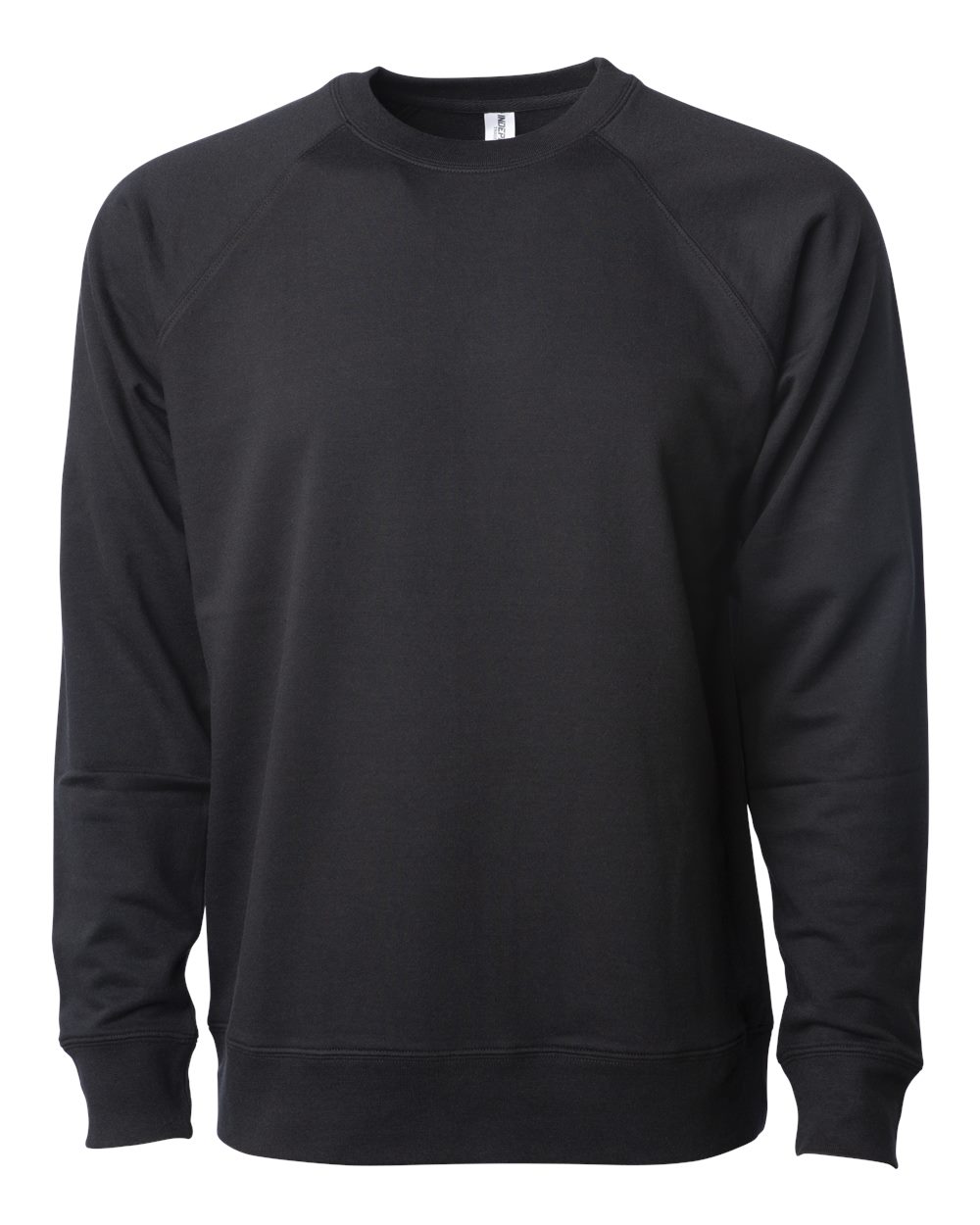 Independent Trading Co. - Icon Lightweight Loopback Terry Crewneck Sweatshirt - SS1000C - L - Black