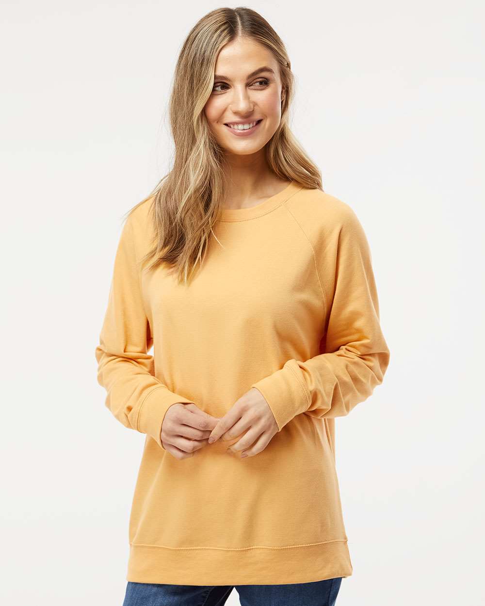 Unisex Icon Lightweight Loopback Terry Crewneck Sweatshirt