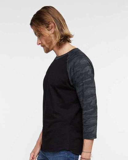 Men's Baseball Fine Jersey Three-Quarter Sleeve Tee