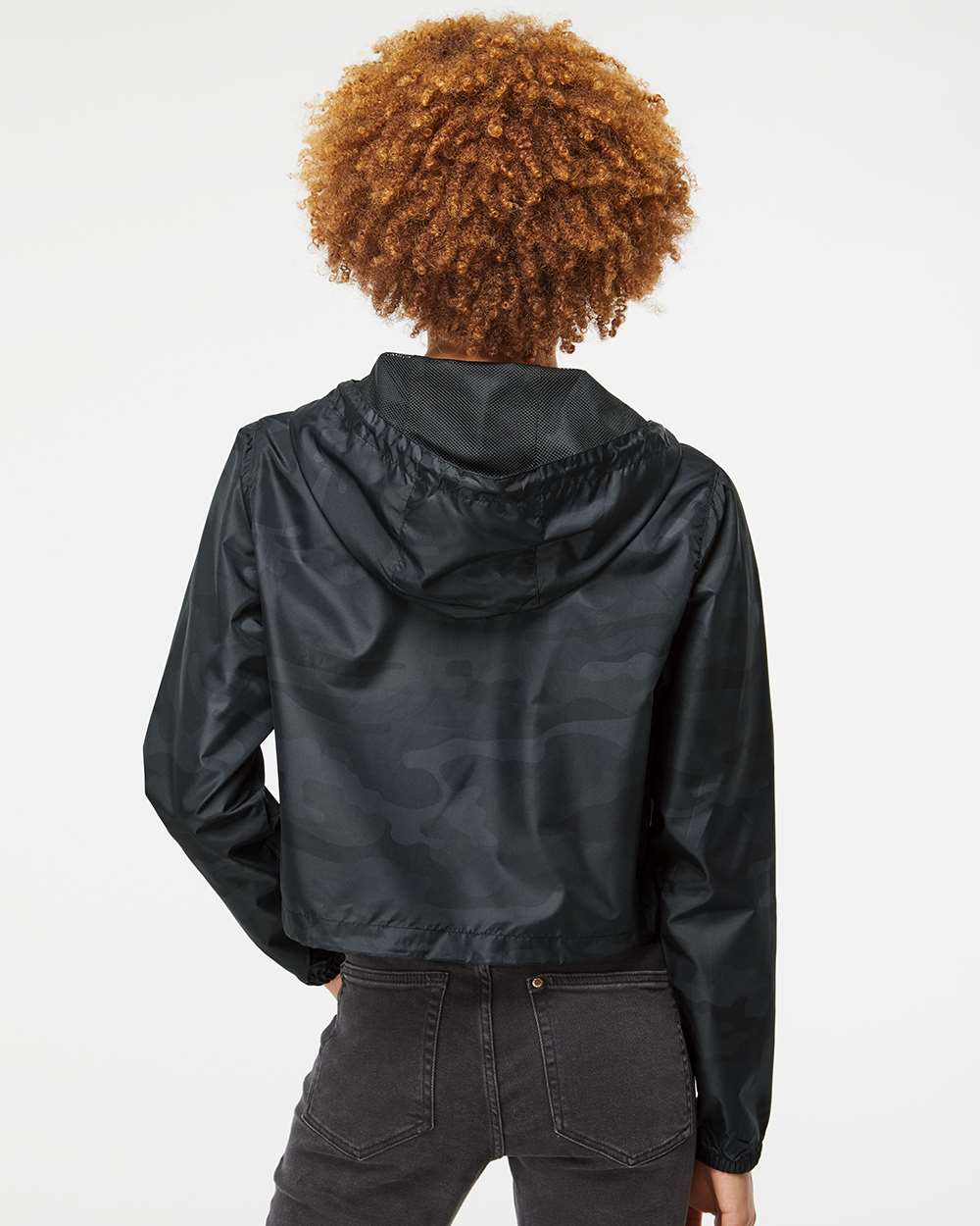 Women's Lightweight Quarter-Zip Pullover Crop Windbreaker