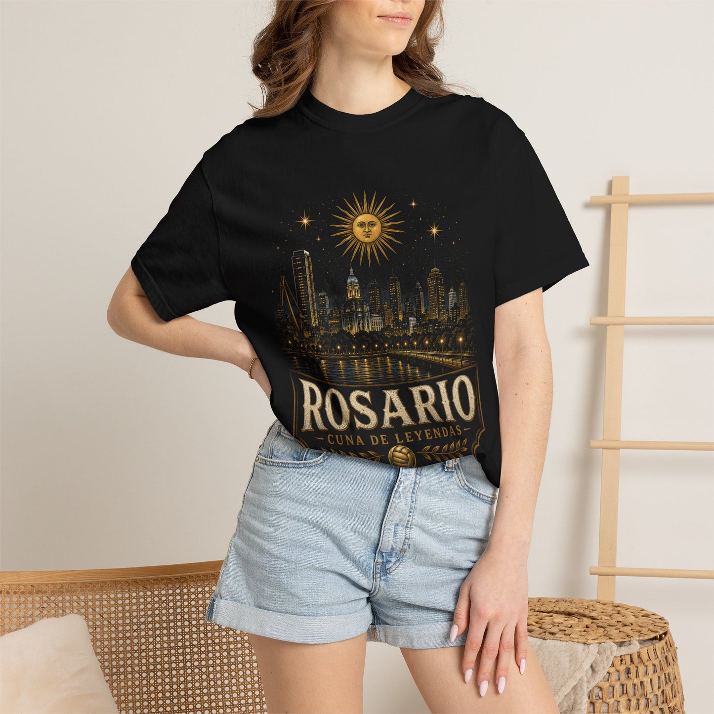 Rosario Argentina Cuna de Leyendas PNG | Vintage City Skyline Sol de Mayo Design | Argentina Pride Shirt