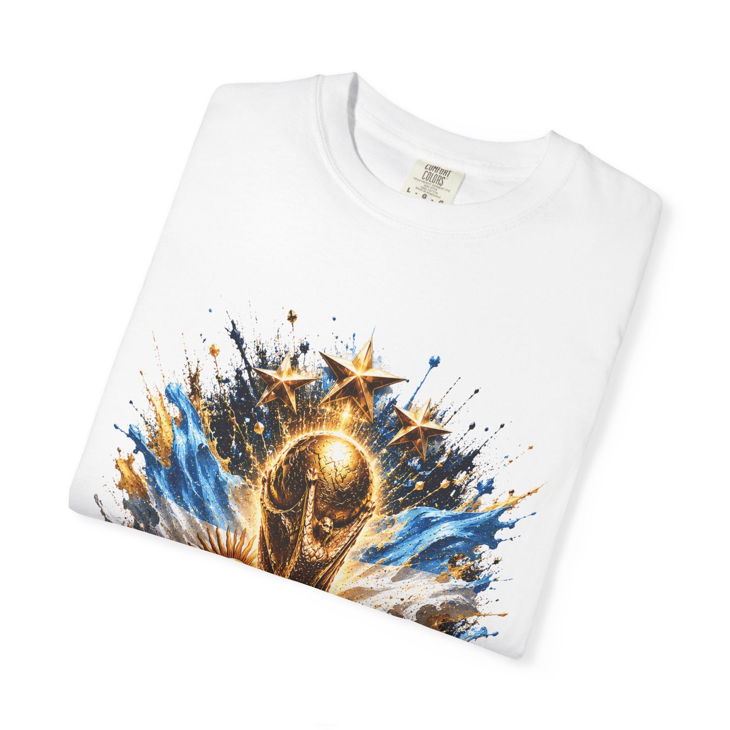 Argentina Football World Cup 2026 Kinetic Trophy – Celestial Glory | Premium Graphic Tee