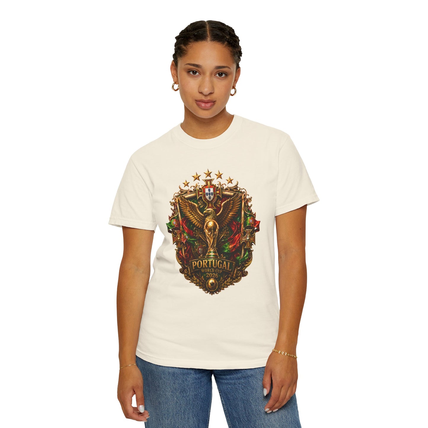 Portugal Football World Cup 2026 Sovereign Shield Crest – Imperial Glory | Premium Summer Tee