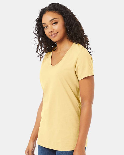 Women's Garment-Dyed V-Neck T-Shirt