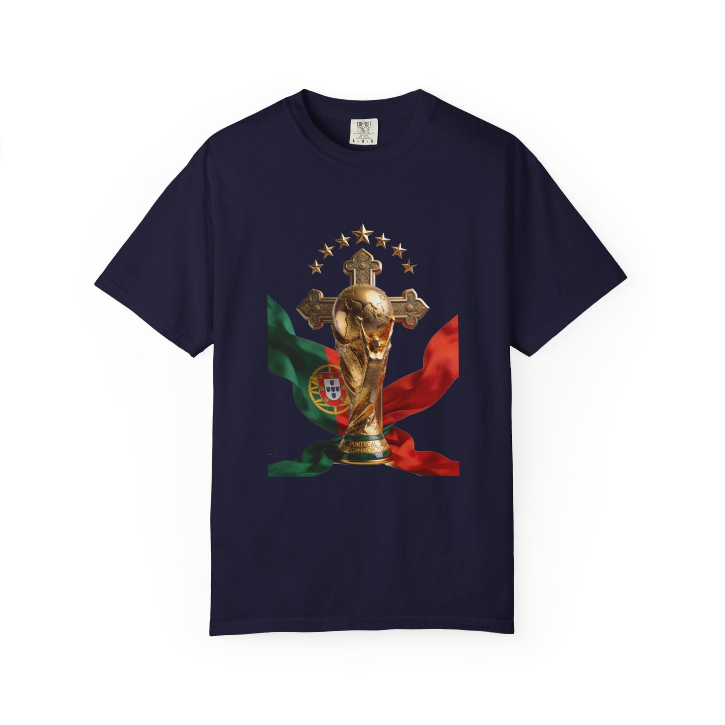 Portugal Football 'Cruz Sagrada' Majestic Trophy | Premium Graphic Tee