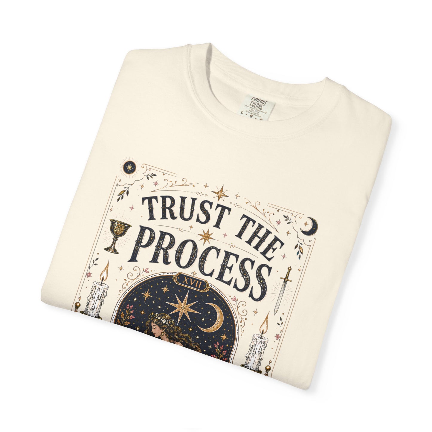 Trust The Process The Star Tarot Card Celestial Halloween | Premium Graphic Tee