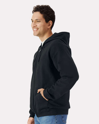 Unisex SoftstyleÂ® Full-Zip Hooded Sweatshirt