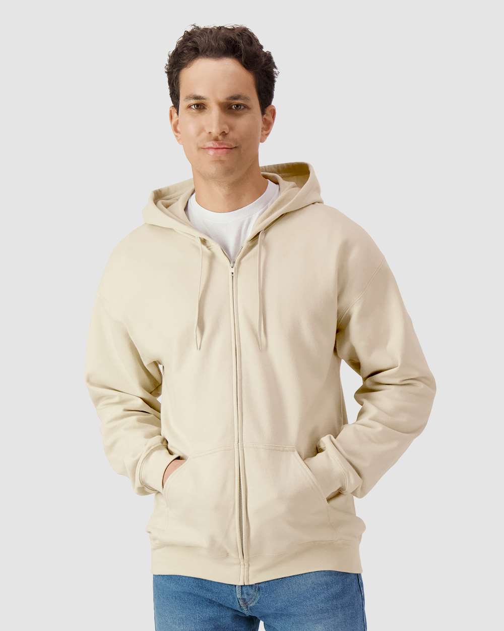 Unisex SoftstyleÂ® Full-Zip Hooded Sweatshirt