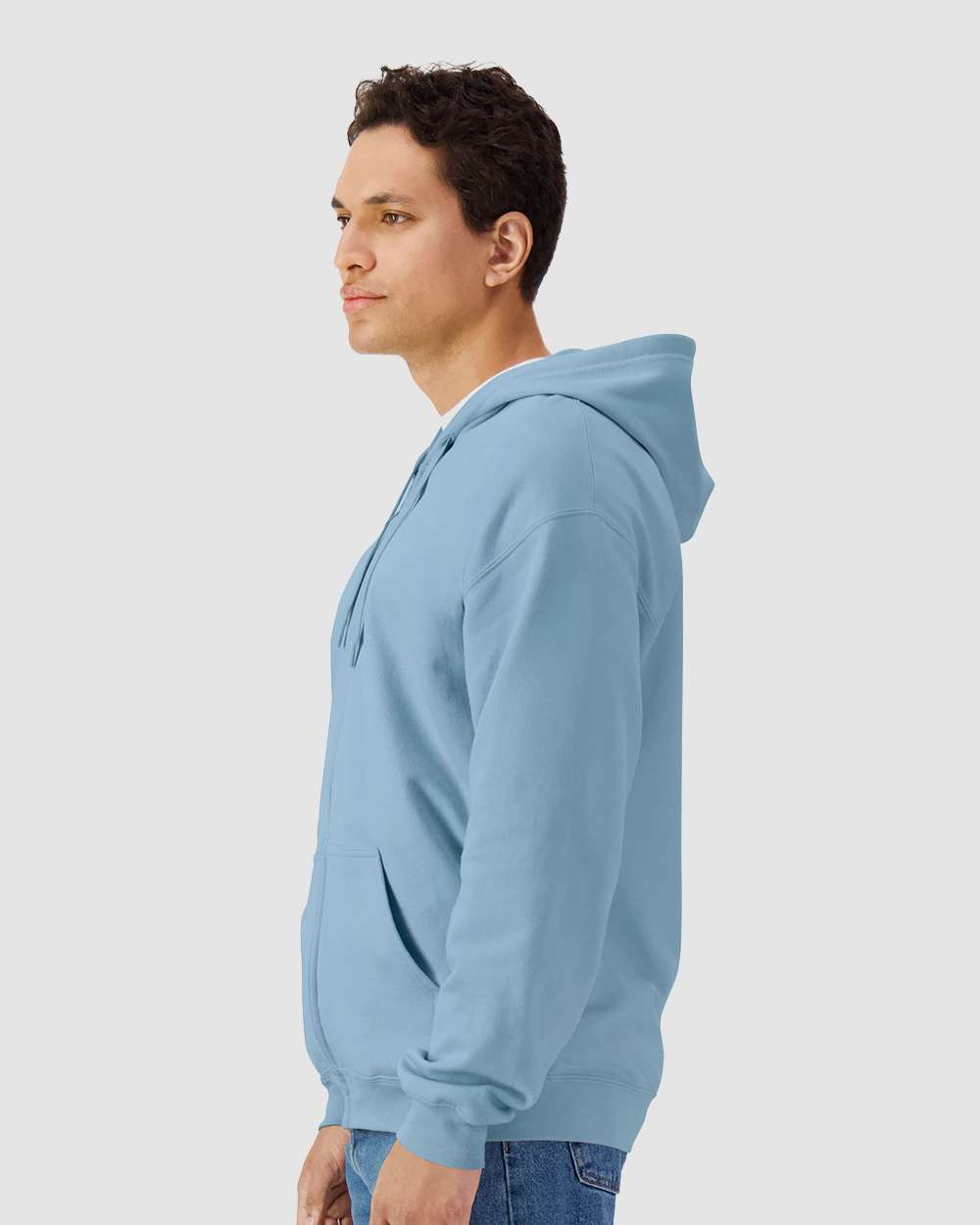 Unisex SoftstyleÂ® Full-Zip Hooded Sweatshirt