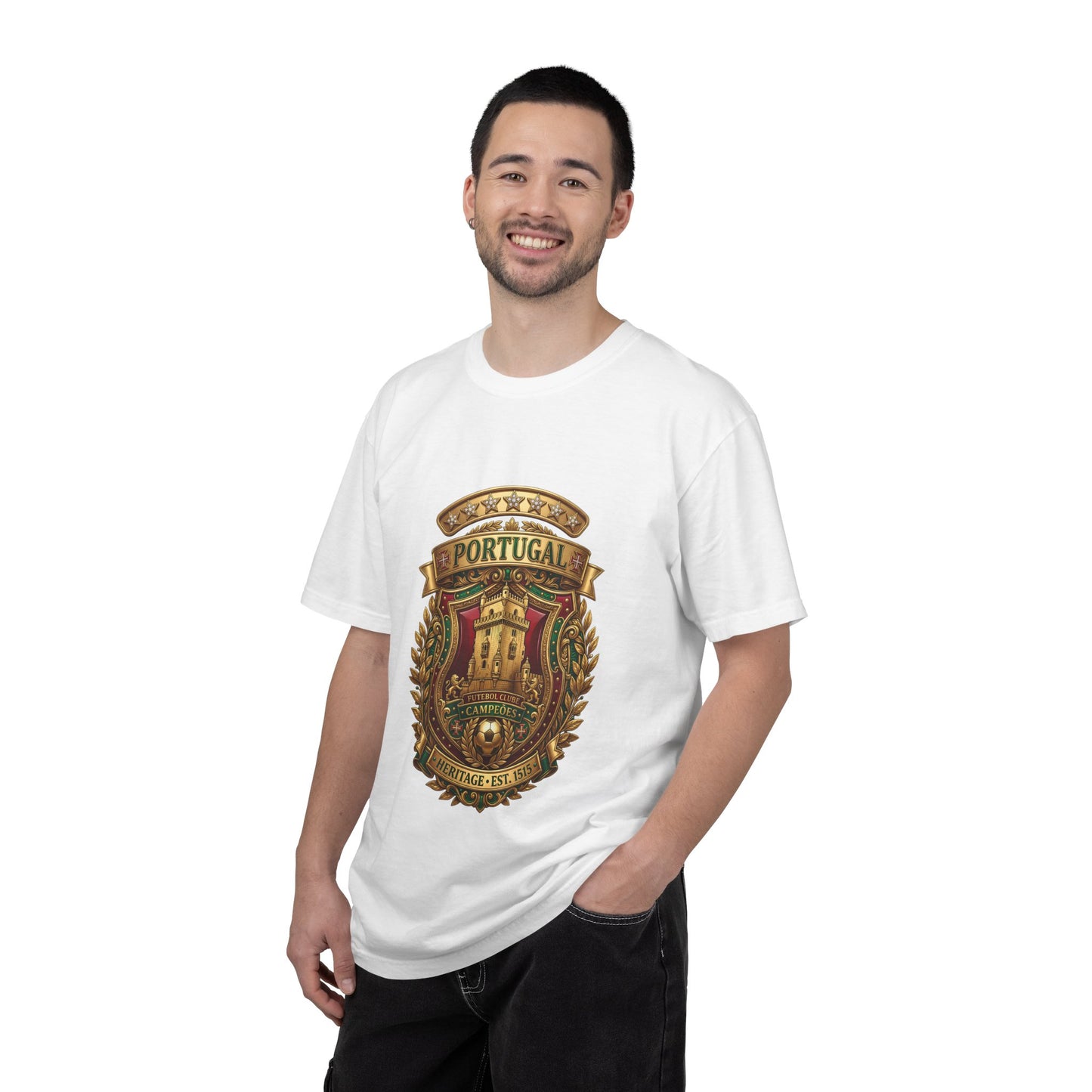 Portugal Football 'Torre de Belém' Heritage Shield | Premium Graphic Tee