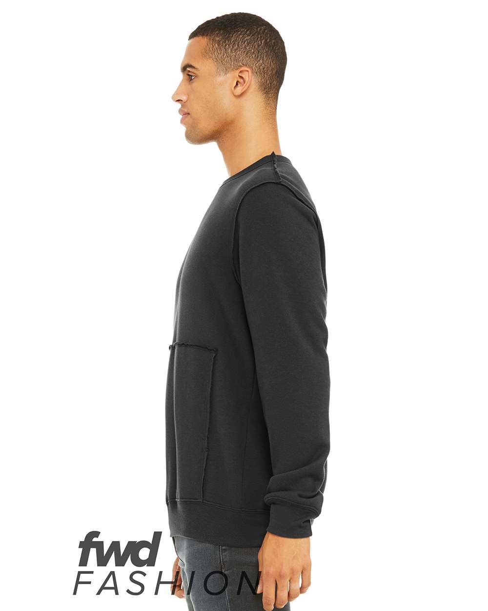 FWD Fashion Raw Seam Crewneck Sweatshirt