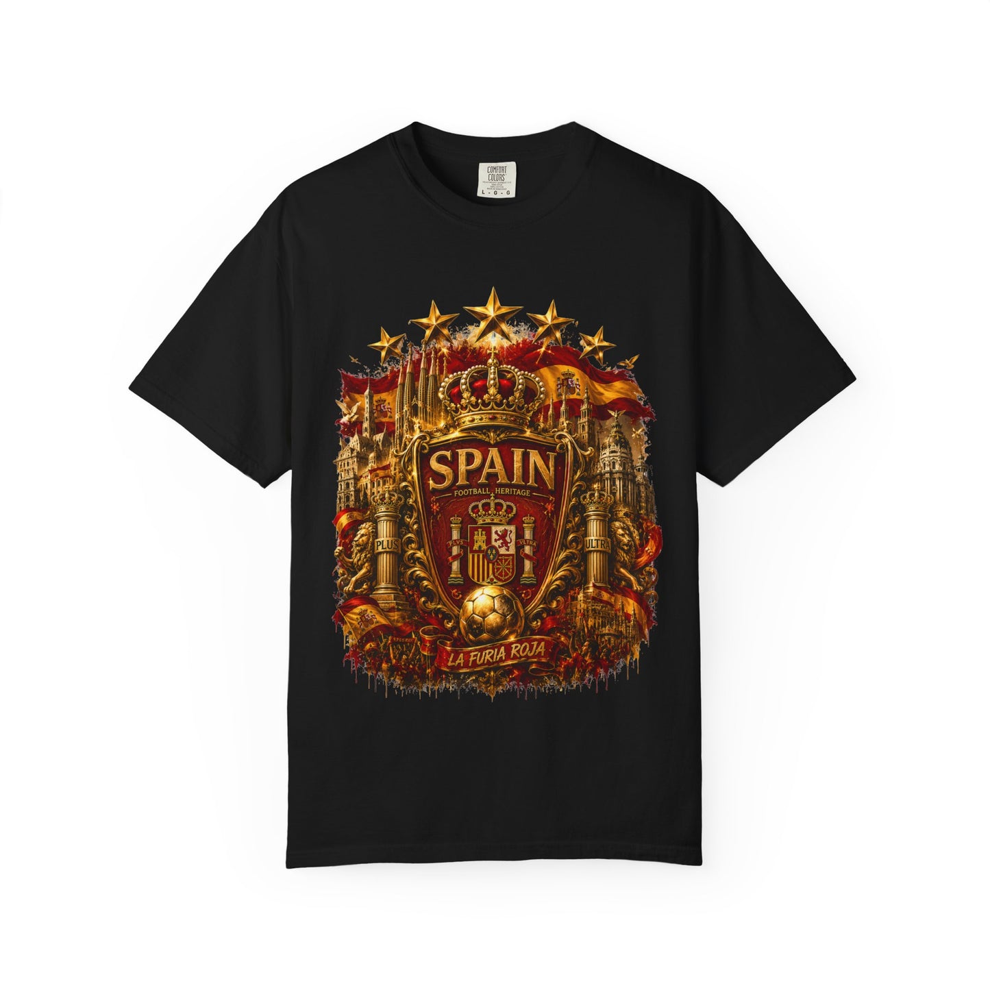 Spain Football 'Heritage Imperial' Epic Championship Shield | Premium Graphic Tee