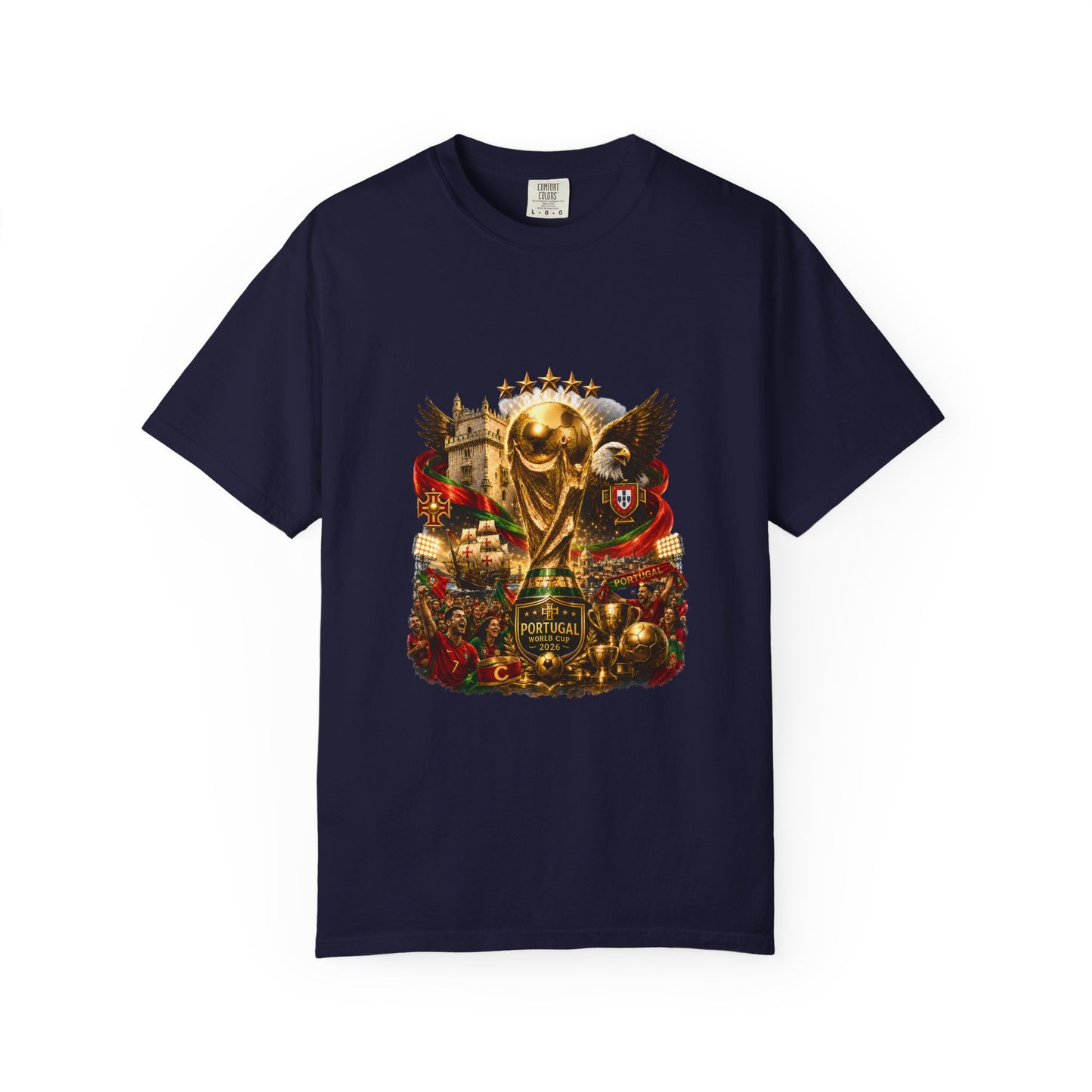 Portugal Football World Cup 2026 'Nação de Campeões' Epic Collage | Premium Graphic Tee
