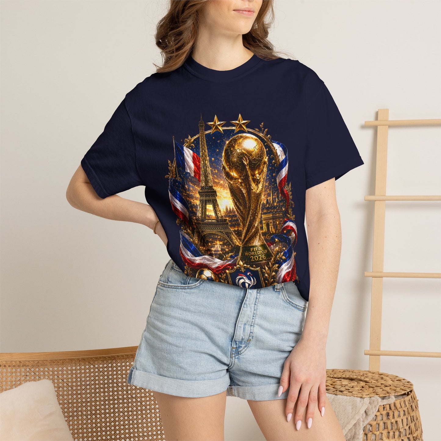 France World Cup 2026 Golden Horizon Medallion | Premium Graphic Tee