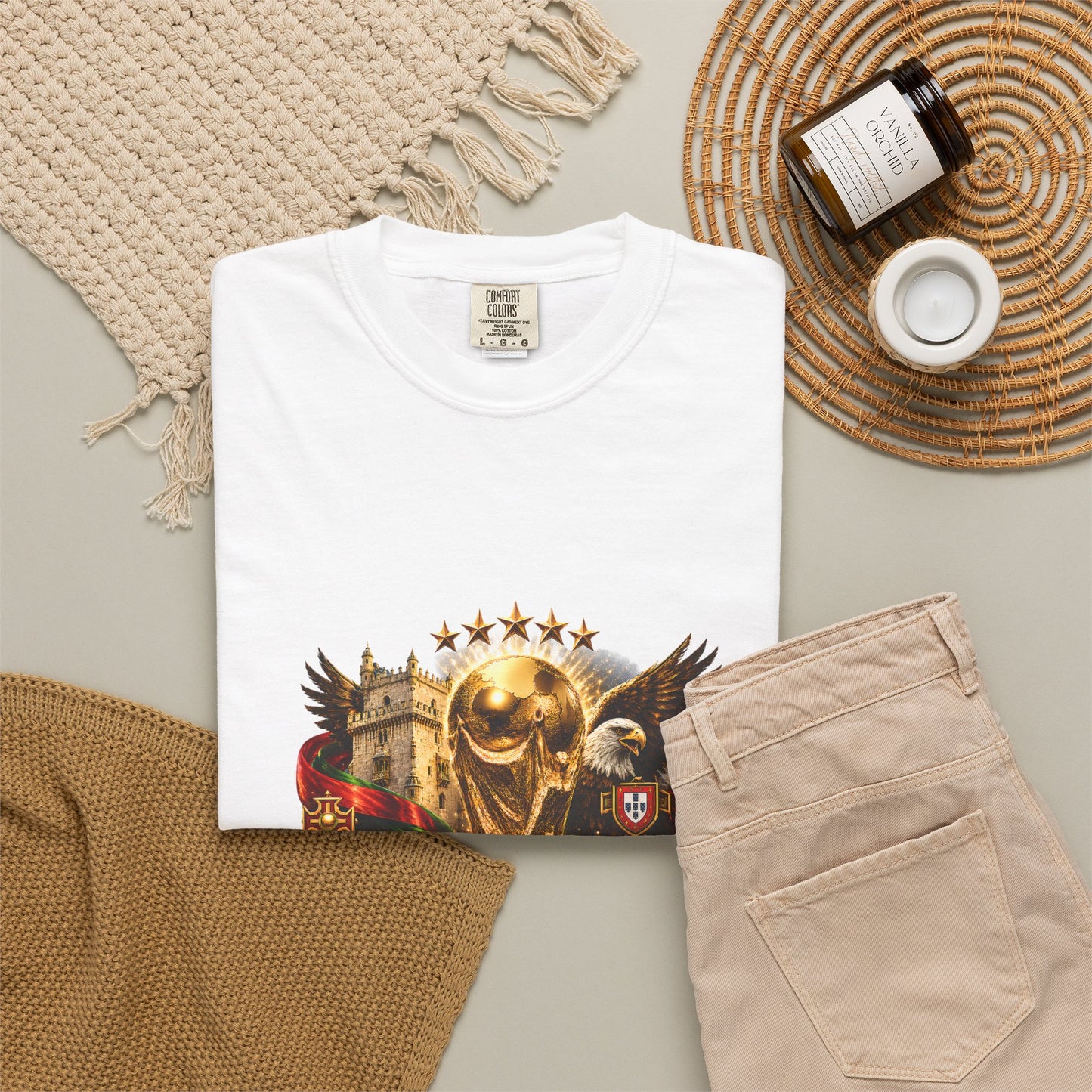 Portugal Football World Cup 2026 'Nação de Campeões' Epic Collage | Premium Graphic Tee