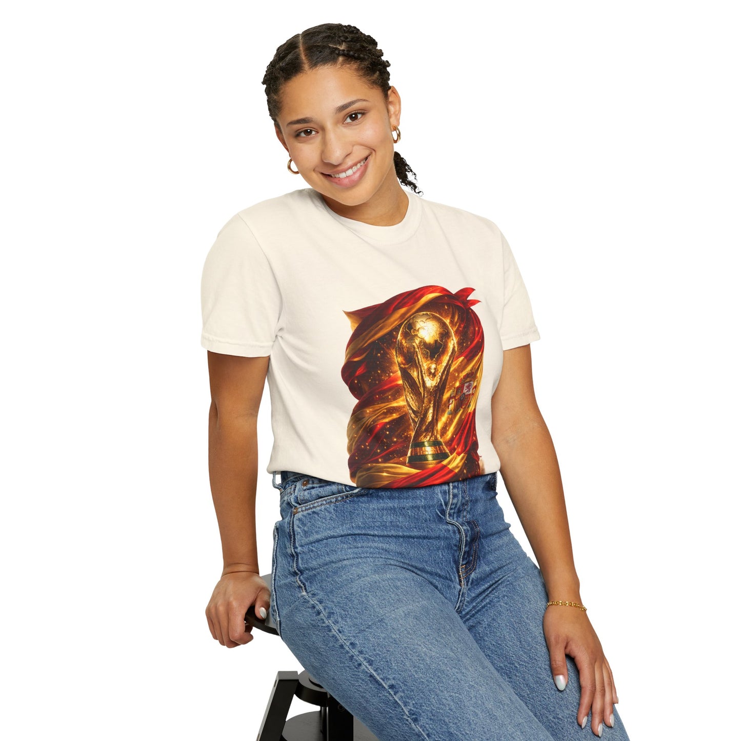 Spain Football World Cup 2026 'Resplandor Eterno' Shrouded Trophy | Premium Graphic Tee