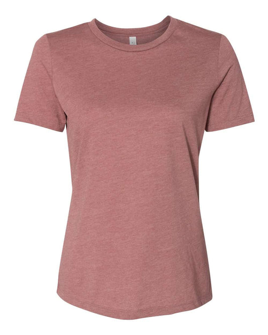 BELLA+CANVAS Women's Relaxed Jersey Short Sleeve Tee. BC6400 S Heather Mauve