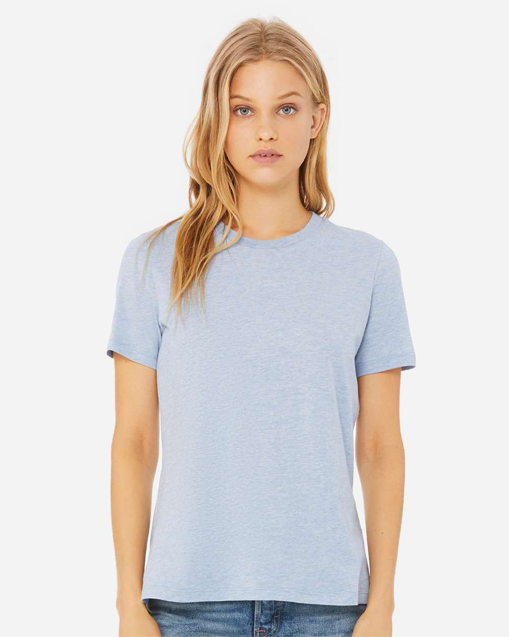 WomenÂ’s Relaxed Fit Heather CVC Tee