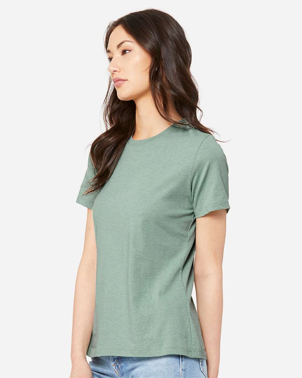 WomenÂ’s Relaxed Fit Heather CVC Tee