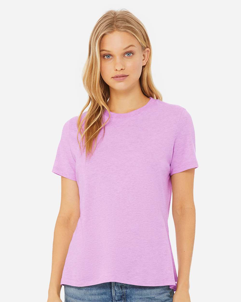 WomenÂ’s Relaxed Fit Heather CVC Tee