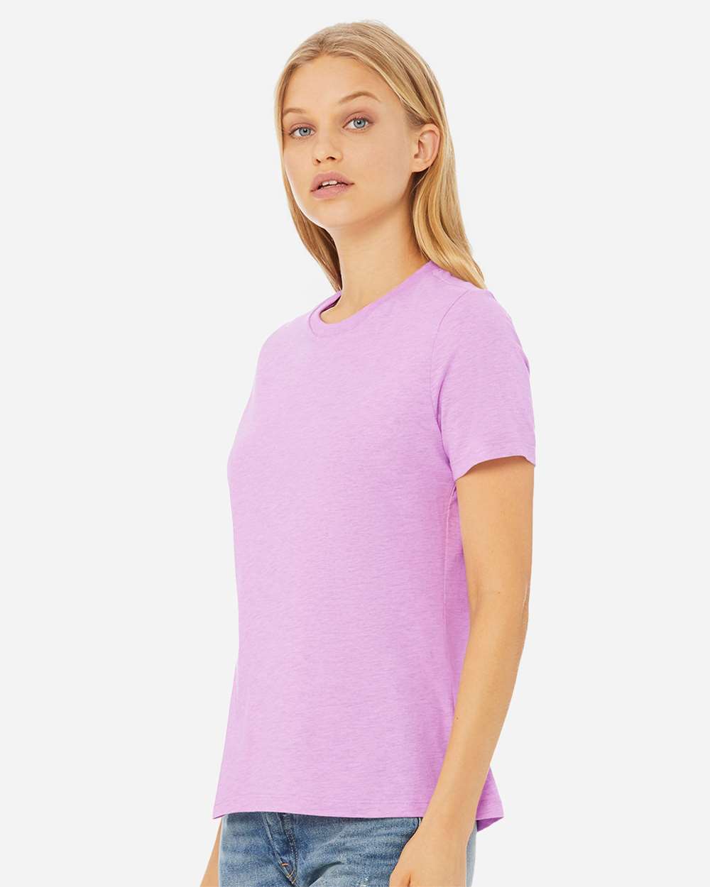 WomenÂ’s Relaxed Fit Heather CVC Tee