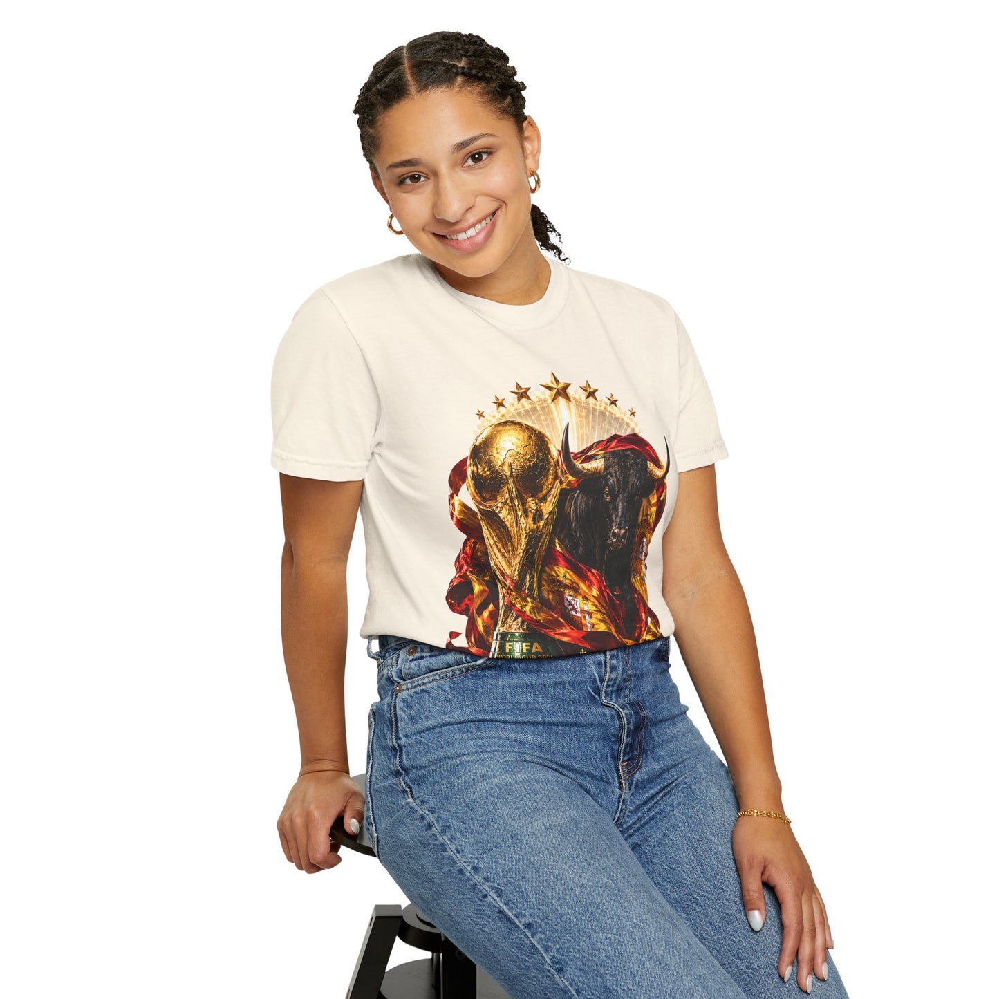 Spain Football World Cup 2026 'Furia del Toro' Champion Trophy | Premium Graphic Tee