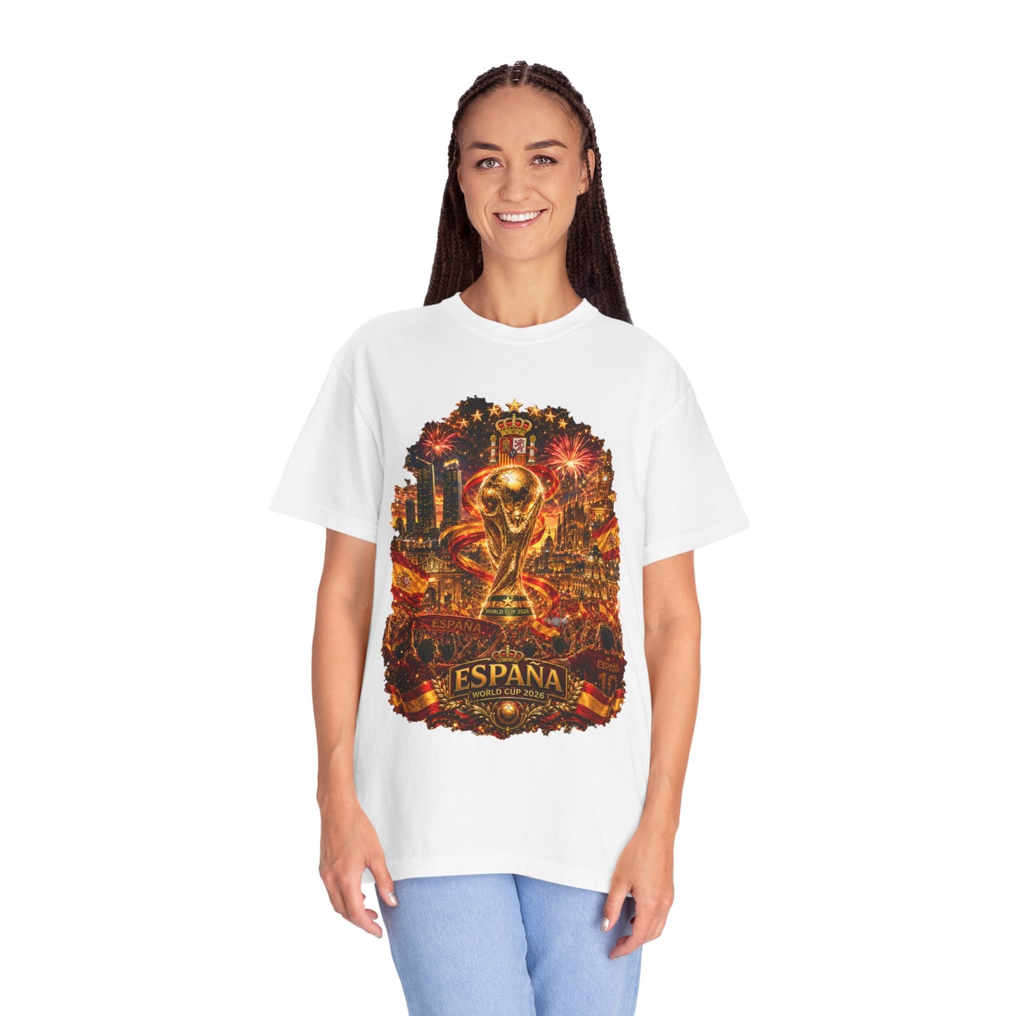 Spain Football World Cup 2026 'Fiesta de Oro' Ultimate Fan Celebration | Premium Graphic Tee