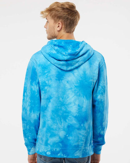 Unisex Midweight Tie-Dyed Hooded Sweatshirt