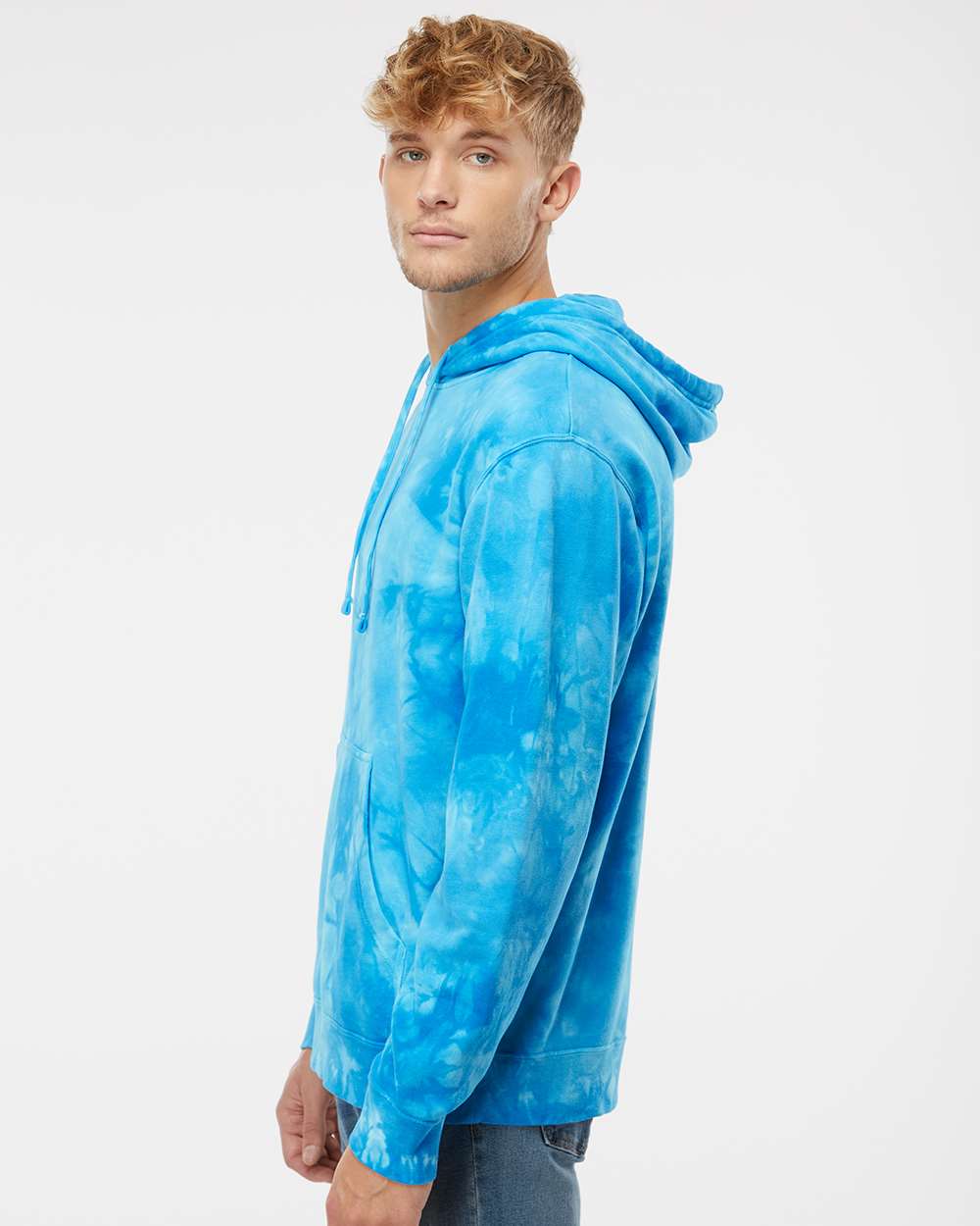 Unisex Midweight Tie-Dyed Hooded Sweatshirt