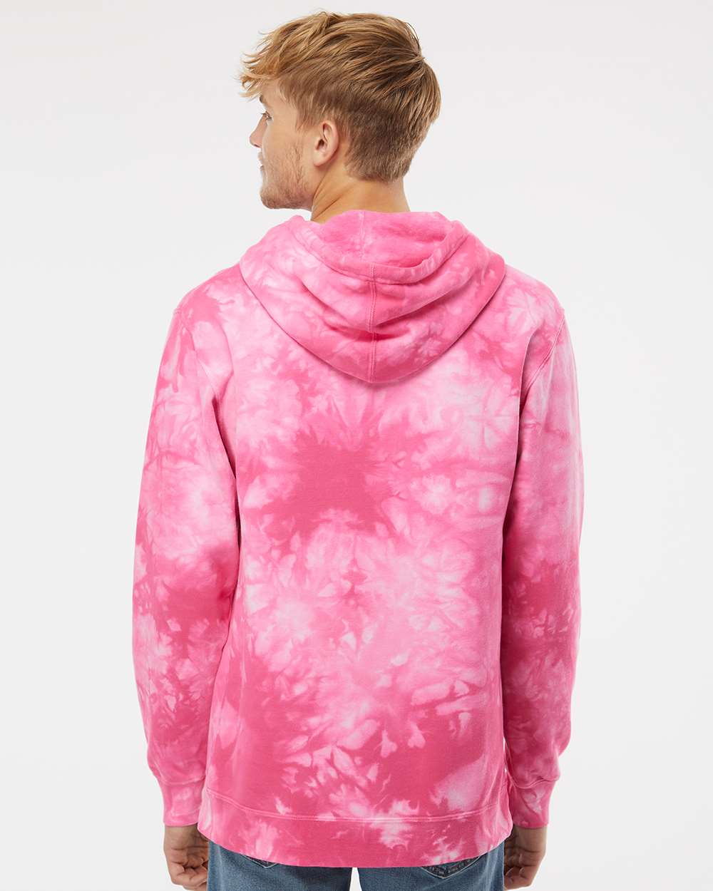 Unisex Midweight Tie-Dyed Hooded Sweatshirt