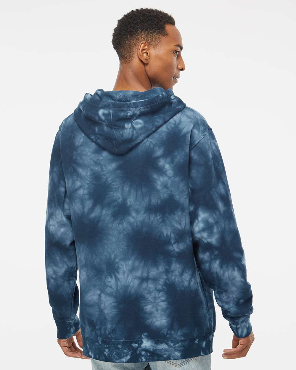 Unisex Midweight Tie-Dyed Hooded Sweatshirt