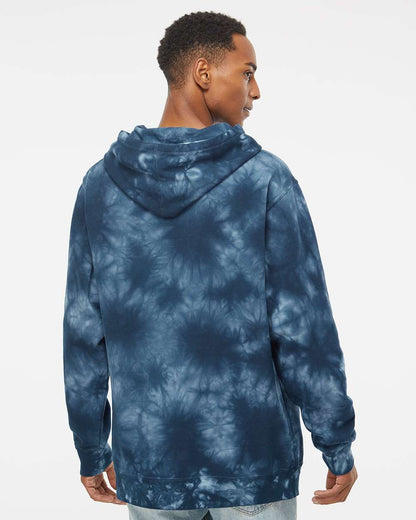 Unisex Midweight Tie-Dyed Hooded Sweatshirt