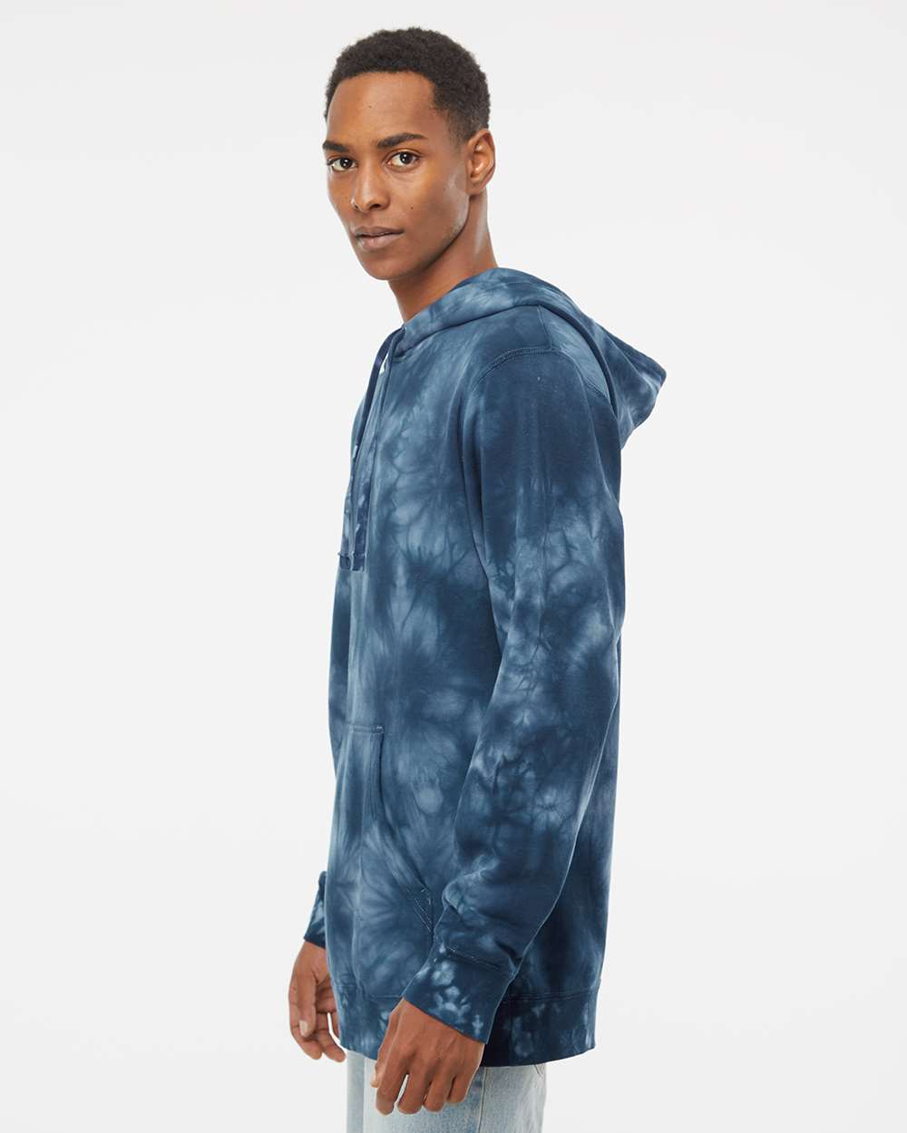 Unisex Midweight Tie-Dyed Hooded Sweatshirt