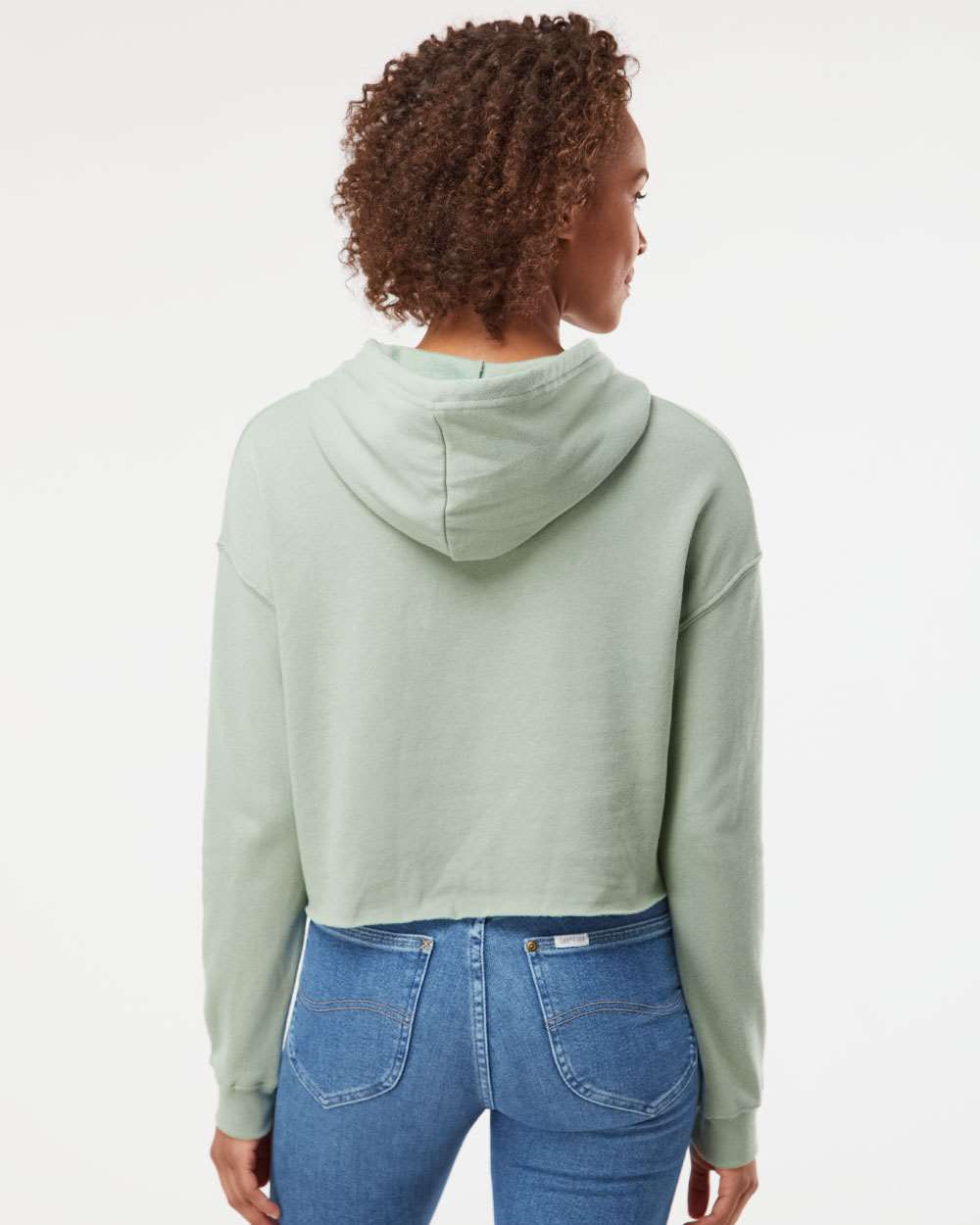 WomenÂ’s Lightweight Crop Hooded Sweatshirt