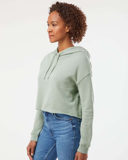WomenÂ’s Lightweight Crop Hooded Sweatshirt